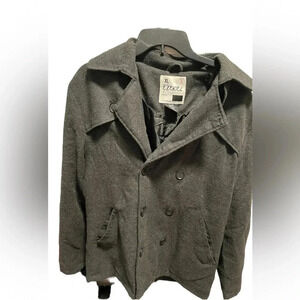Ezekiel gray jacket coat wool blend‎ size XL